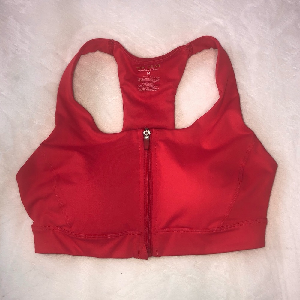 Tek Gear Sports Bra | Fiery Red | Workout Gear